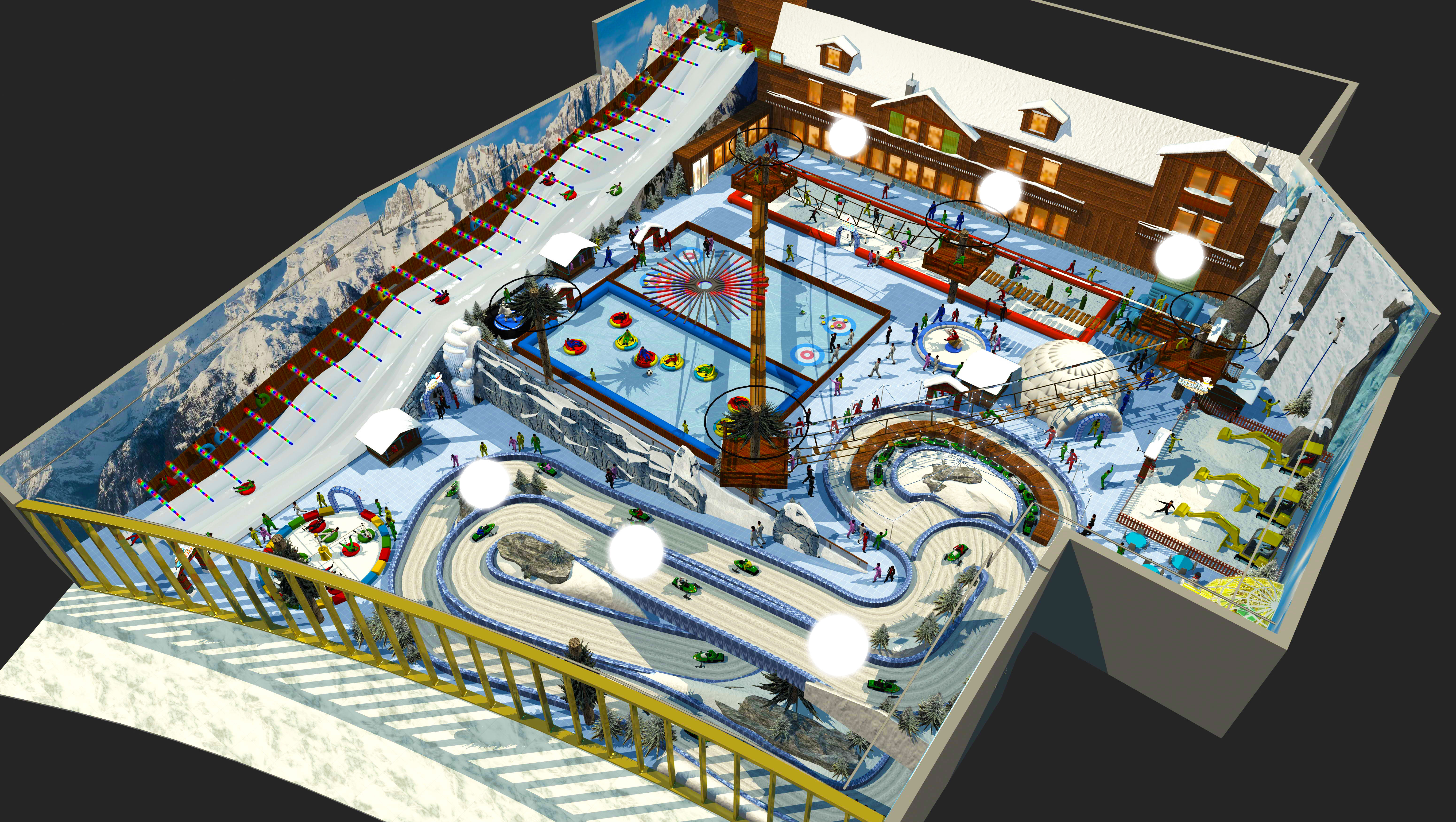 Indoor snow themepark - Unlimited Snow Village, Riyadh