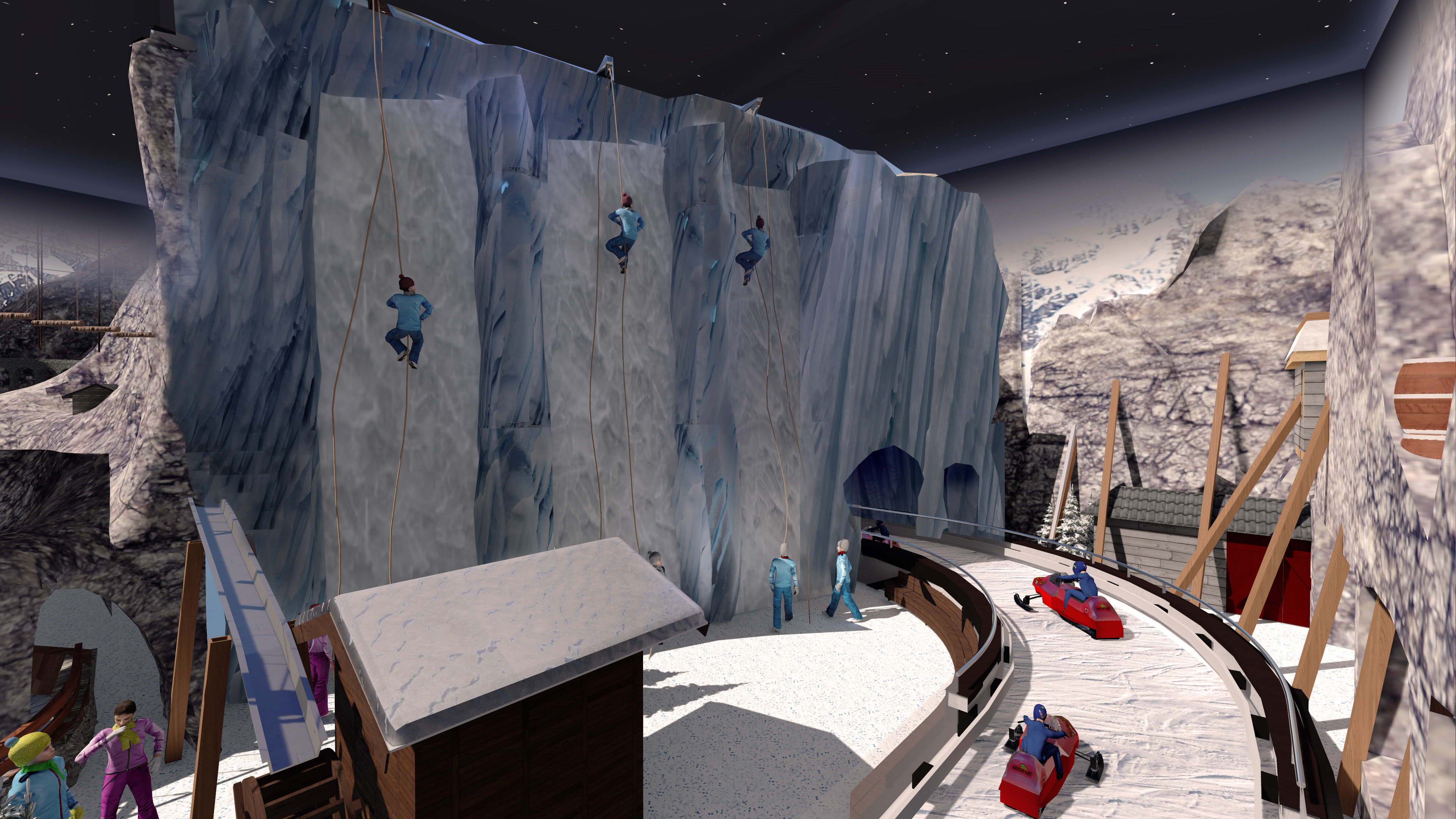 Indoor snow themepark - Snowplay Edelweis Climbing